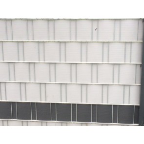 PVC Sichtschutzstreifen für Stabmatten, hellgrau, mittlere Ausführung